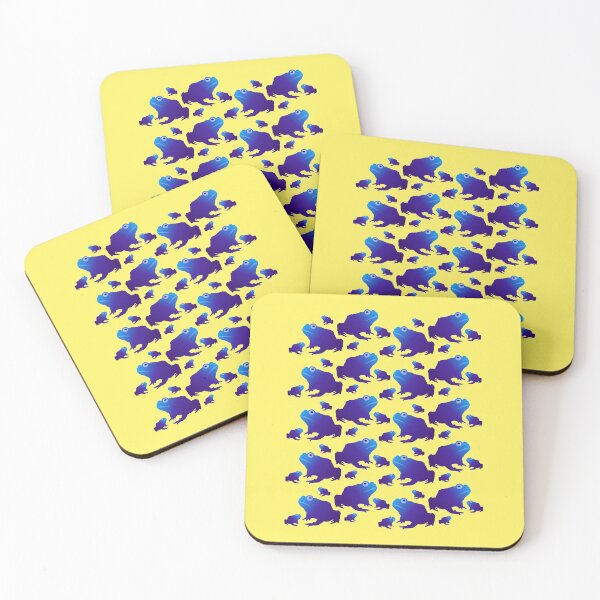 Item preview, Blue Toad Pattern (on yellow) designed and sold by Davey's Designs.