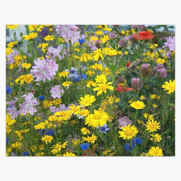 Closeup on Wildflowers Jigsaw Puzzle
