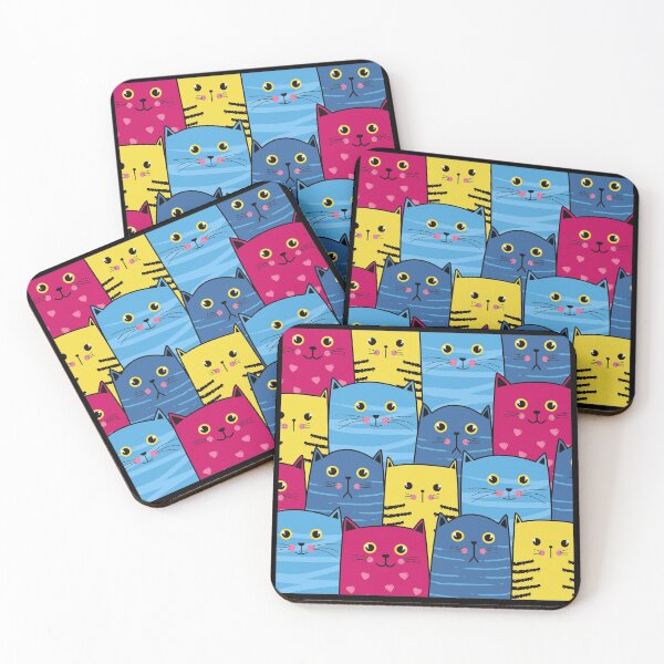Item preview, Cute cats colorful designed and sold by TopDesignArt.