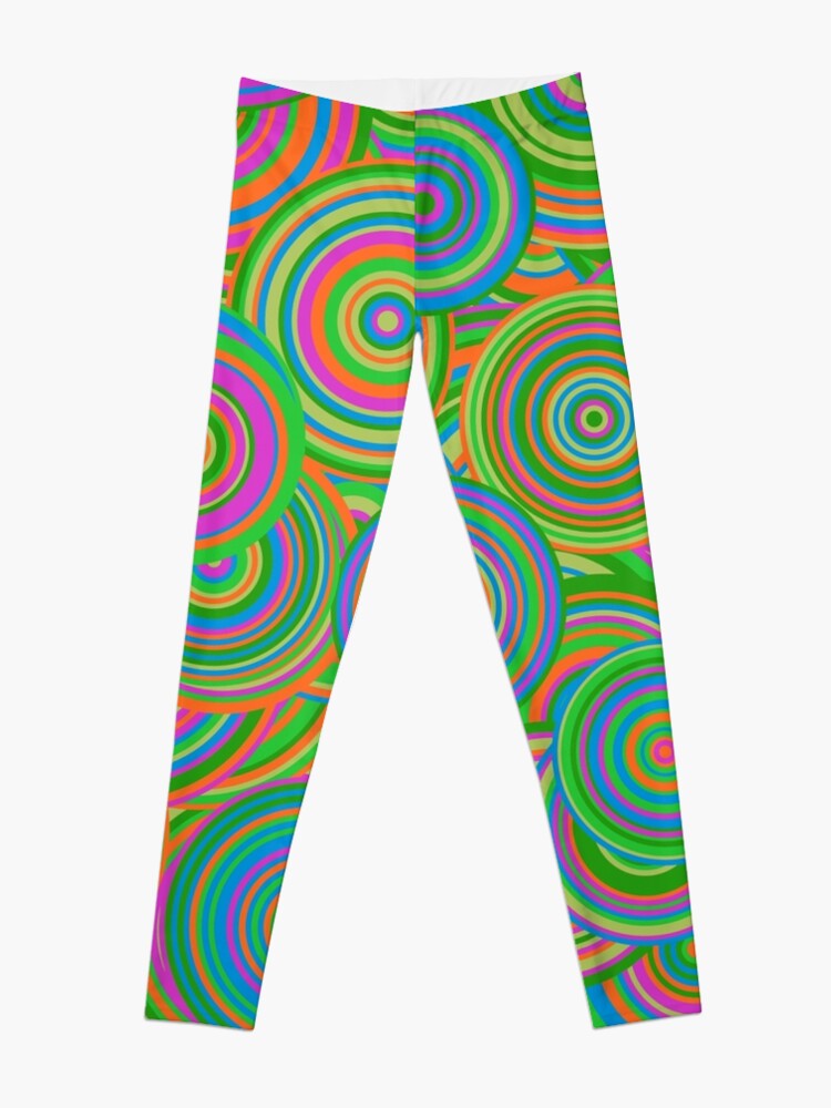 Alternate view of   Psychedelic 60's Circles Leggings