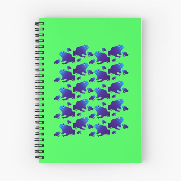 Item preview, Blue Toad Pattern (on green) designed and sold by Davey's Designs.