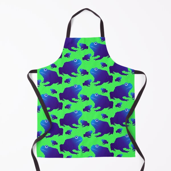 Item preview, Blue Toad Pattern (on green) designed and sold by Davey's Designs.