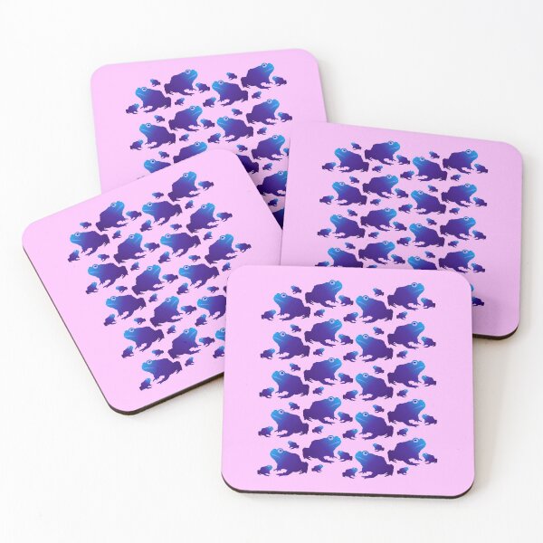 Item preview, Blue Toad Pattern (on pink) designed and sold by Davey's Designs.