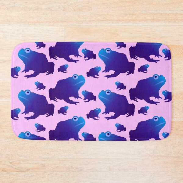 Item preview, Blue Toad Pattern (on pink) designed and sold by Davey's Designs.