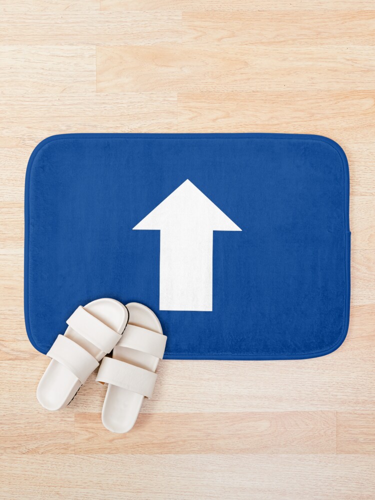 Thumbnail 1 of 6, Bath Mat, Tactical Arrow Wht designed and sold by simonbreeze.