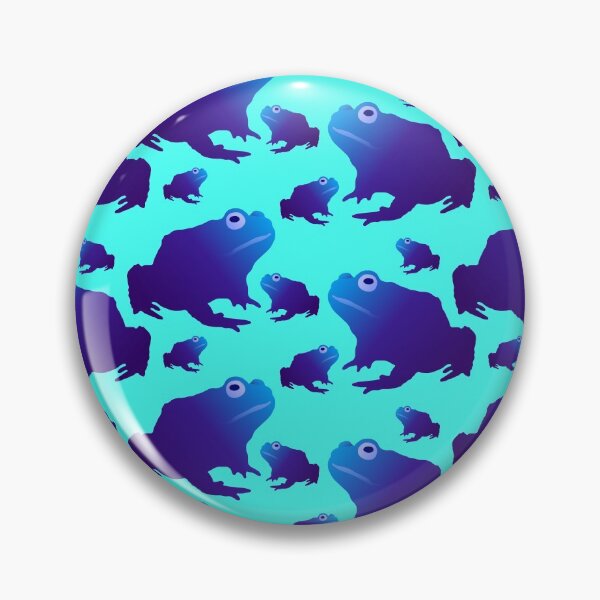 Item preview, Blue Toad Pattern (on teal) designed and sold by Davey's Designs.