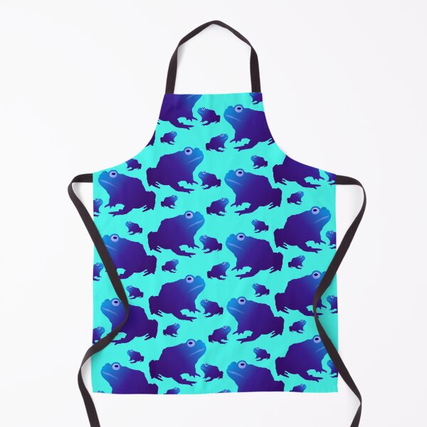 Item preview, Blue Toad Pattern (on teal) designed and sold by Davey's Designs.