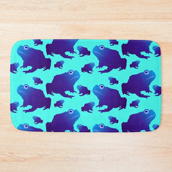 Item preview, Blue Toad Pattern (on teal) designed and sold by Davey's Designs.