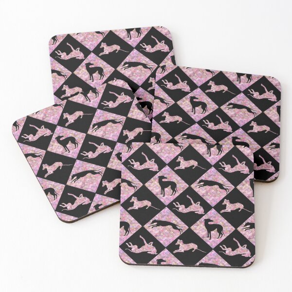 Item preview, Diamond Greyhounds on Pink Mermaid Scales designed and sold by GreytGraphicals.