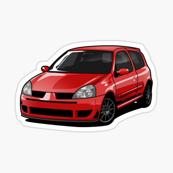 Clio RS R27 Best Shirt Design Sticker for Sale by CarWorld