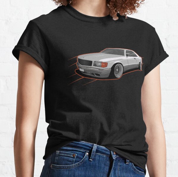 AUTOTEES CAR T-SHIRT FOR 200 280 SERIES W123 ENTHUSIASTS OLDTIMER