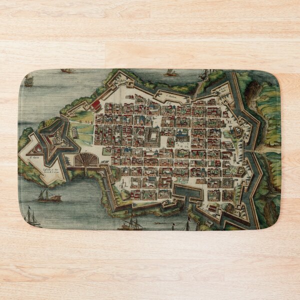 Item preview, Vintage Map of Valletta Malta (1700) designed and sold by BravuraMedia.