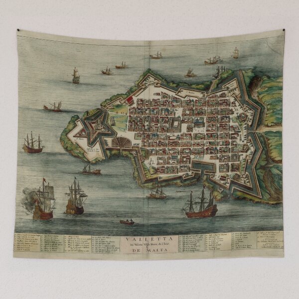 Item preview, Vintage Map of Valletta Malta (1700) designed and sold by BravuraMedia.