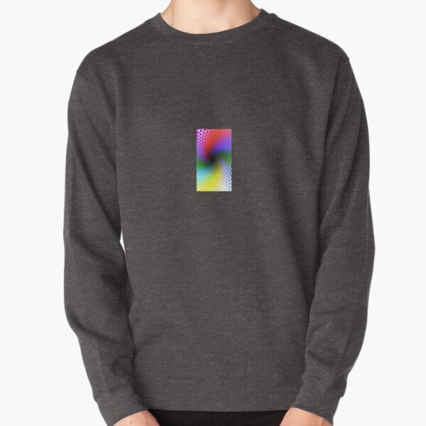 Psychedelic Pattern Pullover Sweatshirt