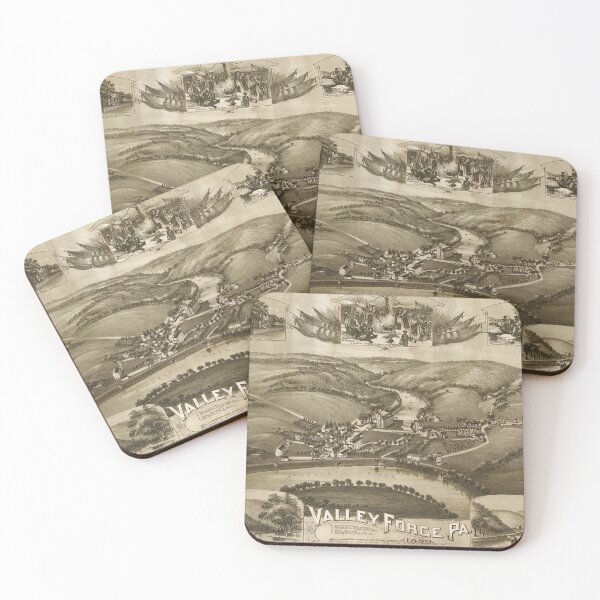 Item preview, Vintage Map of Valley Forge PA (1890) designed and sold by BravuraMedia.