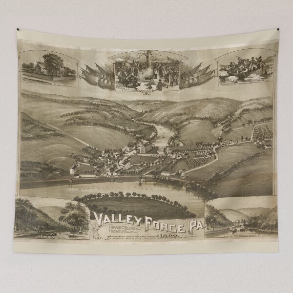 Item preview, Vintage Map of Valley Forge PA (1890) designed and sold by BravuraMedia.