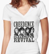 Creedence clearwater revival Women's Fitted V-Neck T-Shirt