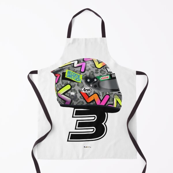 Item preview, Daniel Ricciardo - 2020 Helmet Big Number 3 Right side designed and sold by JageOwen.