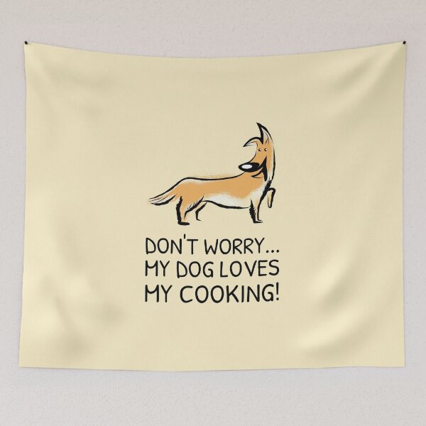 Item preview, Cooking and Dog Meme Orange Happy designed and sold by quoteology.