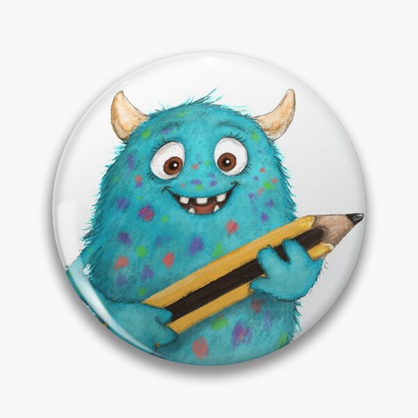 niedliche Monster Button