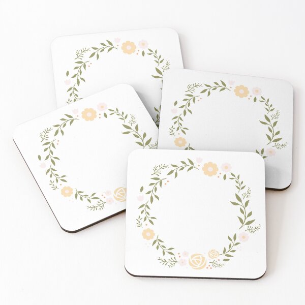 Item preview, Floral Wreath - Olive & Peach designed and sold by spacemadness.