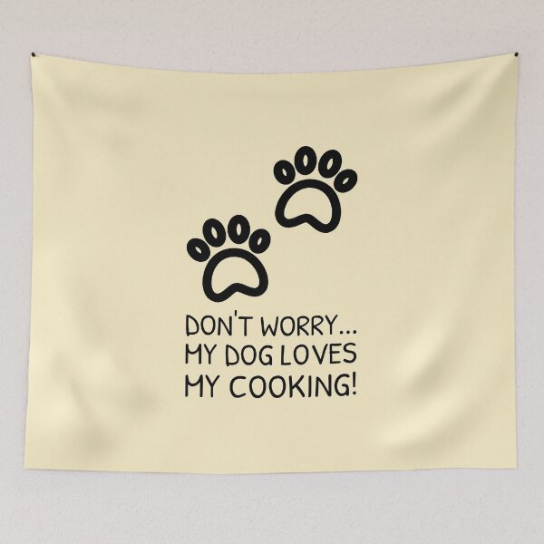 Item preview, Cooking and Dog Meme Cute Paw Prints designed and sold by quoteology.