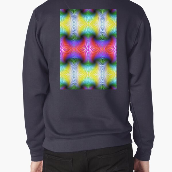Psychedelic Pattern, Fractal Art Pullover Sweatshirt