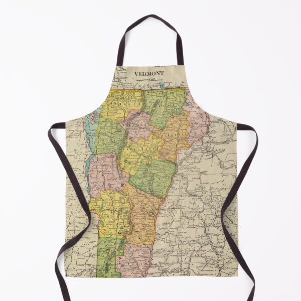 Item preview, Vintage Map of Vermont (1909) designed and sold by BravuraMedia.