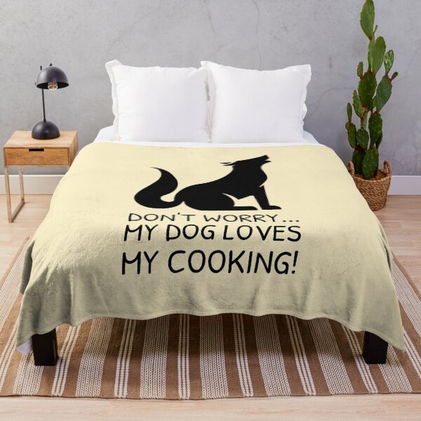 Item preview, Cooking and Dog Meme Black Howling designed and sold by quoteology.