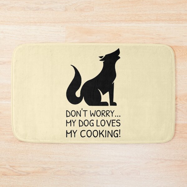 Item preview, Cooking and Dog Meme Black Howling designed and sold by quoteology.