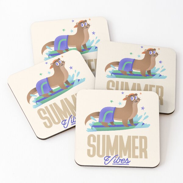 Item preview, Sea otter summer vibes designed and sold by Delicarte.