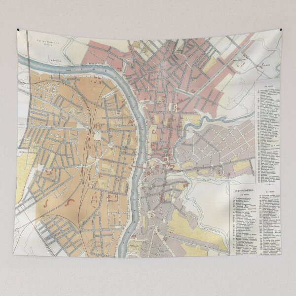 Item preview, Vintage Map of Vitebsk Belarus (1904) designed and sold by BravuraMedia.