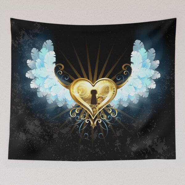 Item preview, Mechanical Heart with White Wings ( Steampunk ) designed and sold by Blackmoon9.