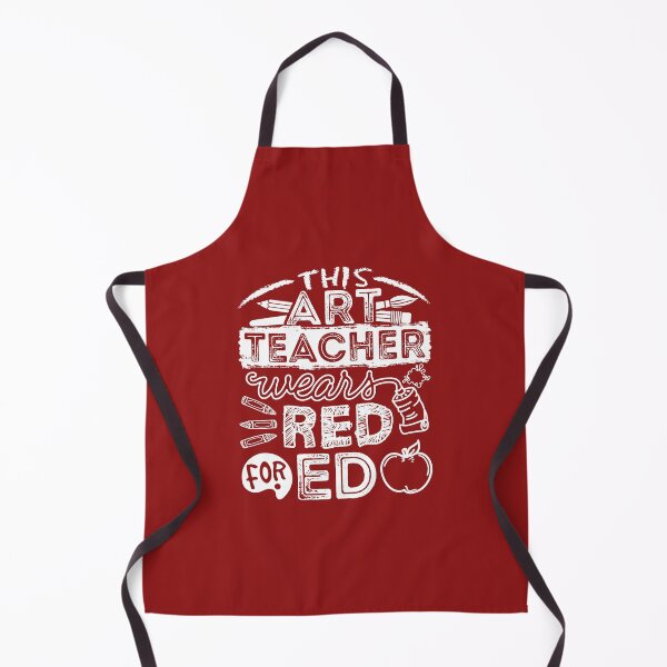 Item preview, This Art Teacher Wears Red For Ed designed and sold by jaygo.
