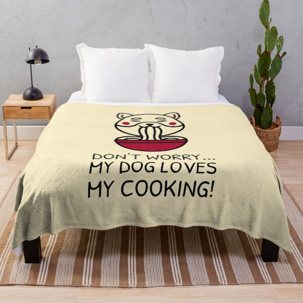 Item preview, Cooking and Dog Meme Eating Noodles designed and sold by quoteology.