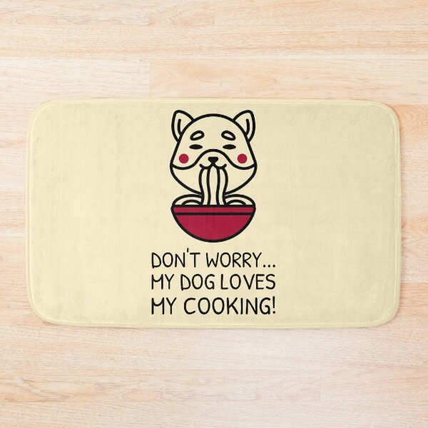Item preview, Cooking and Dog Meme Eating Noodles designed and sold by quoteology.