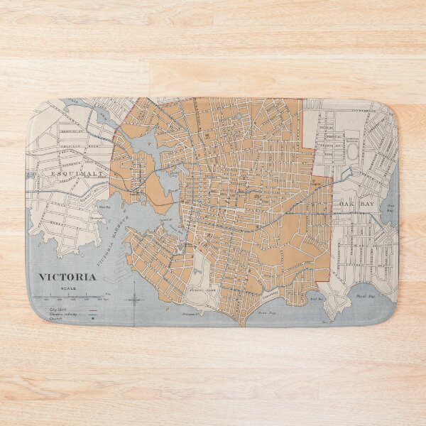 Item preview, Vintage Map of Victoria British Columbia (1915) designed and sold by BravuraMedia.