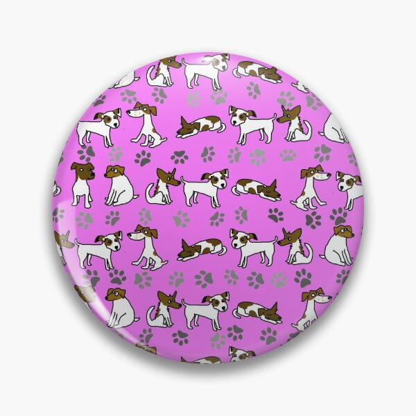 Item preview, Funny Jack Russell Terrier Cartoon Pattern Pink designed and sold by jaggerstudios.