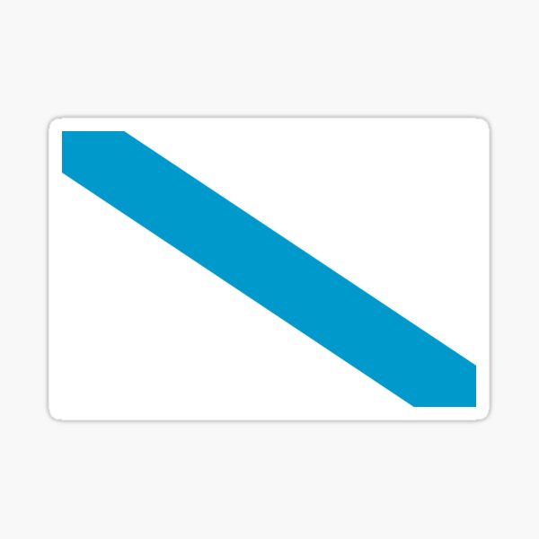 o lo contrario del escocés Saltire y apareció por primera vez en el siglo XIX. San Andrés es uno de los santos más populares de Galicia. Pegatina