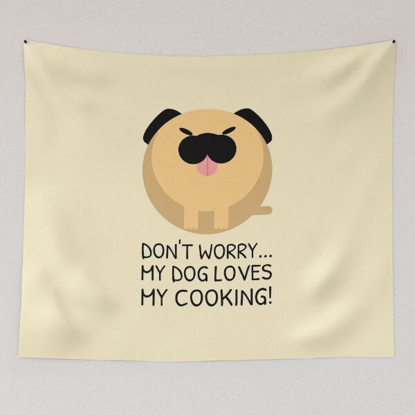Item preview, Cooking and Dog Meme Fat chubby pug designed and sold by quoteology.