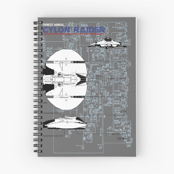 Item preview, Owners Manual - Cylon Raider designed and sold by SideQuest - Scribbled Chaos!.