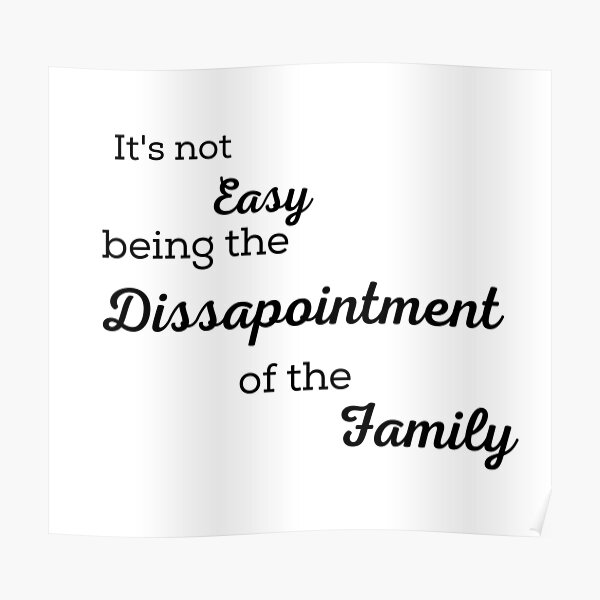 Posters Sur Le Theme La D C3 ception De La Famille Redbubble