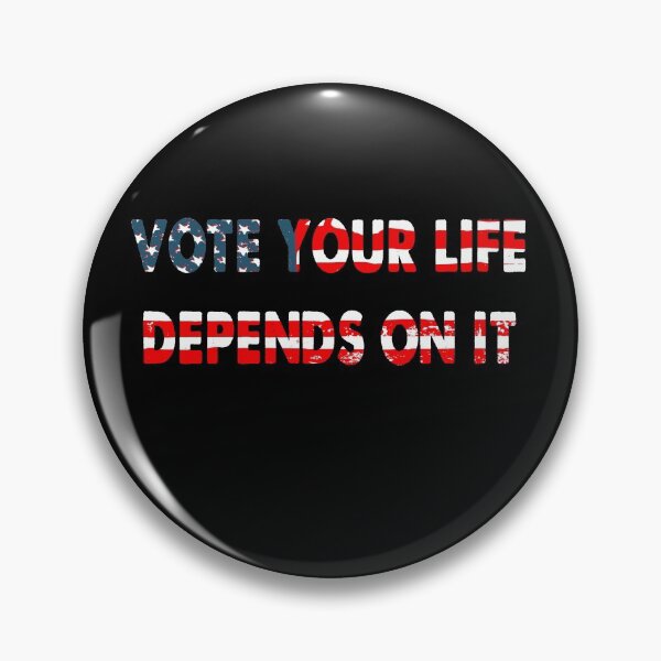 Item preview, Vote your life depends on it vintage american flag designed and sold by Kathrine2302.