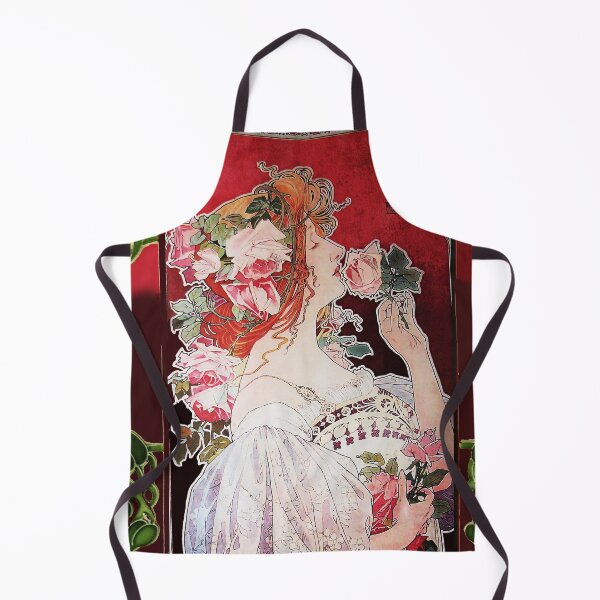 Item preview, LADY WITH ROSES Art Nouveau Woman Portrait designed and sold by BulganLumini.