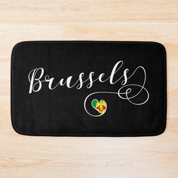 Item preview, City of Brussels Flag Heart, Ville de Bruxelles, Stad Brussel  designed and sold by Celticana.