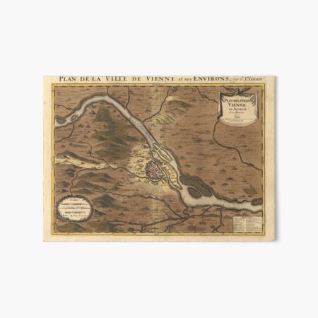 Item preview, Vintage Environs Map of Vienna Austria (1708) designed and sold by BravuraMedia.