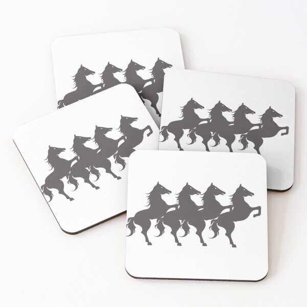 Item preview, Four running horses designed and sold by Sonia dutta_art.