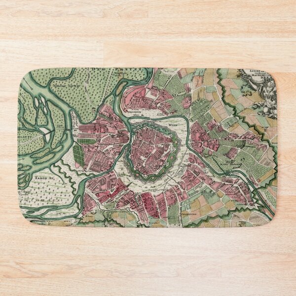 Item preview, Vintage Map of Vienna Austria (1730) designed and sold by BravuraMedia.