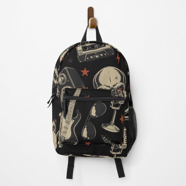 heavy metal vintage pattern Backpack