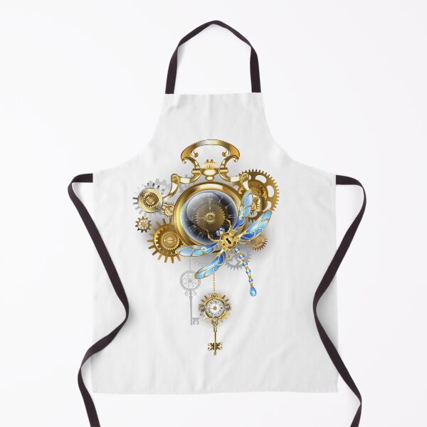Item preview, Steampunk Clock with Mechanical Dragonfly designed and sold by Blackmoon9.